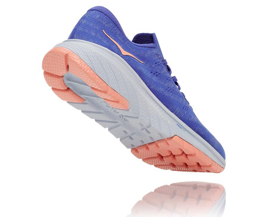 Zapatos Para Caminar Hoka One One Mujer Azules - Cavu 3 - PKJF26041